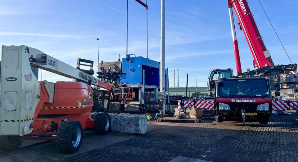 Vervanging van een 30-tons knipschaar
